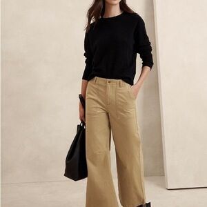 Banana Republic Tan Chino Parachute Pants